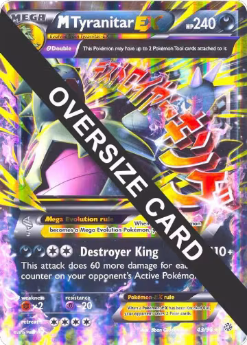 M Tyranitar EX - 43/98 (043/098), Jumbo Cards — Pokémon card price