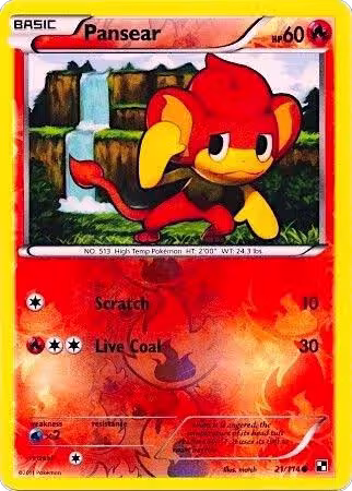 Pansear - 21/114 (Energy Holo) (021/114), Miscellaneous Cards & Products — Pokémon card price