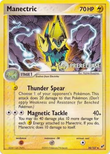 Manectric - 38/107 (Prerelease) (38/107), Nintendo Promos — Pokémon card price