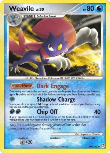Weavile - 40/132 (040/132), Countdown Calendar Promos — Pokémon card price