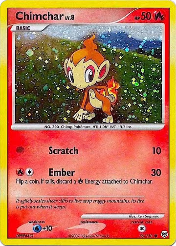Chimchar - 76/130 (Cosmos Holo) (076/130), Miscellaneous Cards & Products — Pokémon card price