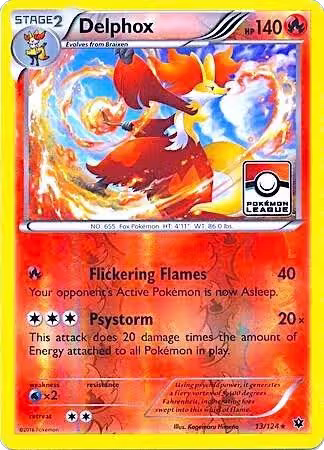 Delphox - 13/124 (Pokemon League) (013/124), League & Championship Cards — Pokémon card price