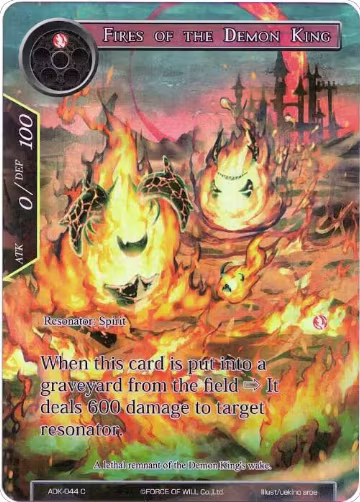 Fires of the Demon King (Full Art) (ADK-044), Advent of the Demon King — Force of Will card price