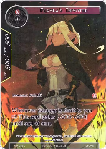 Frayla's Devotee (Full Art) (ADK-046), Advent of the Demon King — Force of Will card price