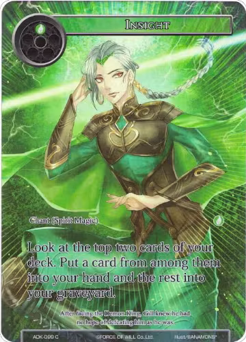 Insight (Full Art) (ADK-099), Advent of the Demon King — Force of Will card price