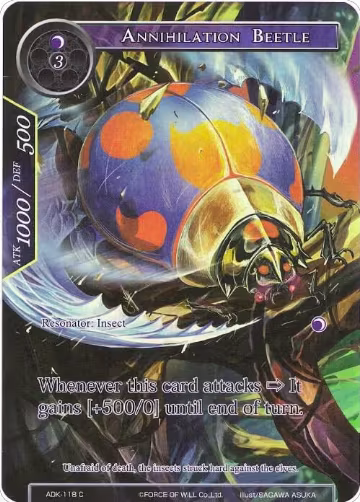Annihilation Beetle (Full Art) (ADK-118), Advent of the Demon King — Force of Will card price