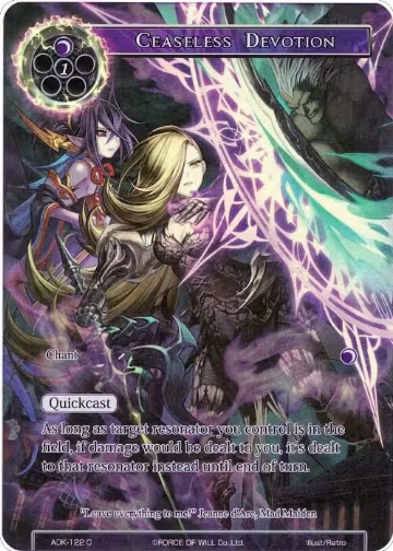 Ceaseless Devotion (Full Art) (ADK-122), Advent of the Demon King — Force of Will card price