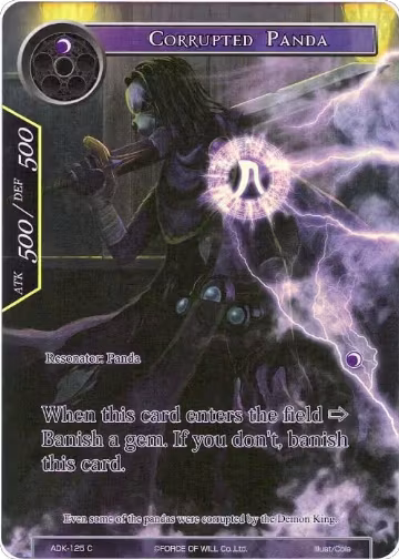 Corrupted Panda (Full Art) (ADK-125), Advent of the Demon King — Force of Will card price