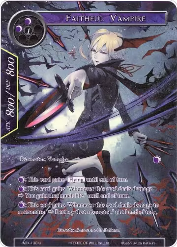 Faithful Vampire (Full Art) (ADK-133), Advent of the Demon King — Force of Will card price