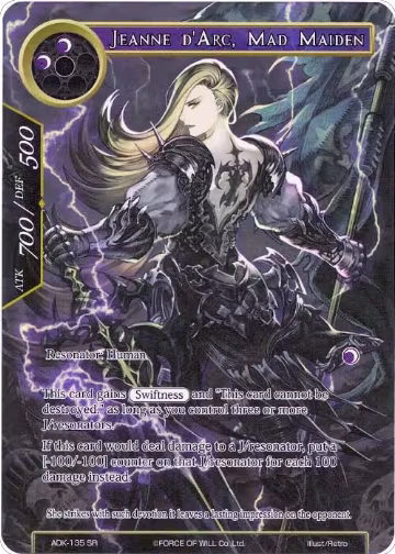 Jeanne d'Arc, Mad Maiden (Full Art) (ADK-135), Advent of the Demon King — Force of Will card price