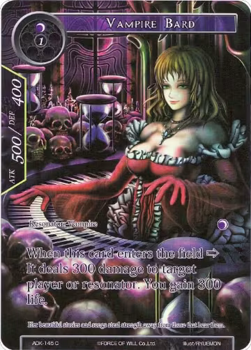Vampire Bard (Full Art) (ADK-145), Advent of the Demon King — Force of Will card price