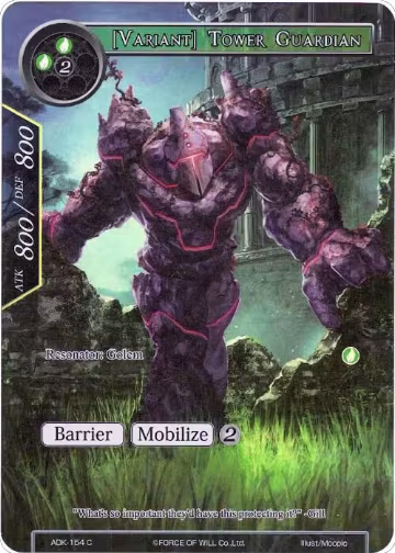 [Variant] Tower Guardian (Full Art) (ADK-154), Advent of the Demon King — Force of Will card price