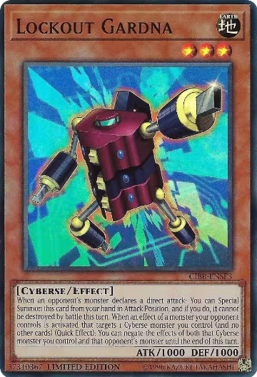 Lockout Gardna (CIBR-ENSE3), Circuit Break — Yu-Gi-Oh! card price