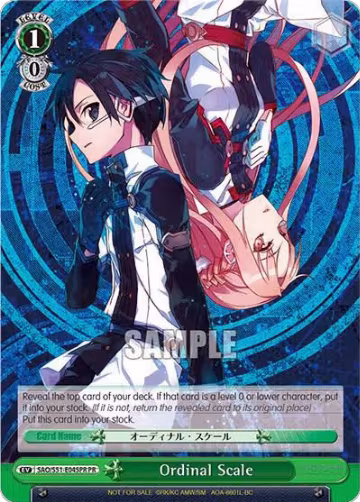 Ordinal Scale (Alternate Art Promo) (SAO/S51-E045PR PR), Sword Art Online The Movie: -Ordinal Scale- — Weiß Schwarz card price