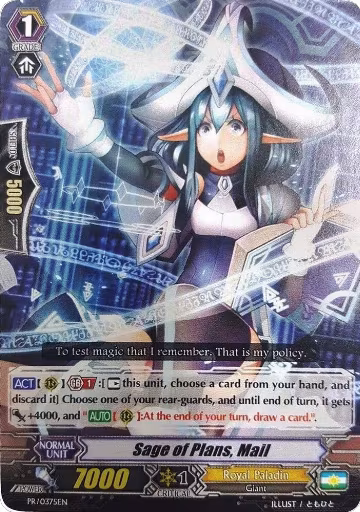 Sage of Plans, Mail (PR/0375EN), Promo Cards — Vanguard card price
