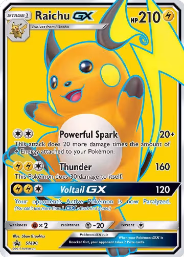 Raichu GX - SM90 (SM90), SM Promos — Pokémon card price