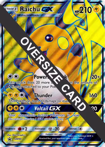 Raichu GX - SM90 (SM90), Jumbo Cards — Pokémon card price