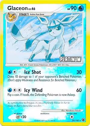 Glaceon - 20/100 [Platinum] (020/100) — card price