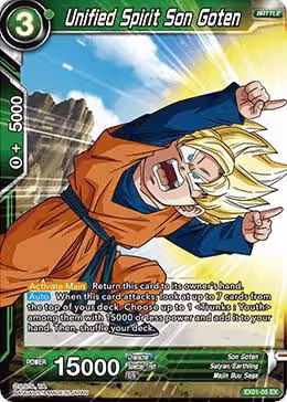 Unified Spirit Son Goten (Foil) (EX01-05), Expansion Deck Box Set 01: Mighty Heroes — DB Super card price
