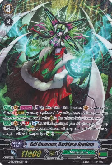Evil Governor, Darkface Gredora (SP) (G-EB02/S02EN), G-EB02: The AWAKENING ZOO — Vanguard card price