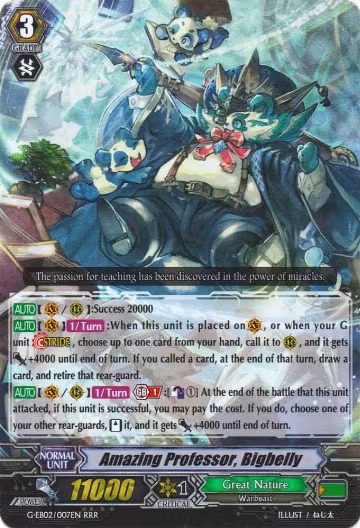 Amazing Professor, Bigbelly (G-EB02/007EN), G-EB02: The AWAKENING ZOO — Vanguard card price