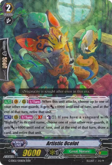 Artistic Ocelot (G-EB02/008EN), G-EB02: The AWAKENING ZOO — Vanguard card price