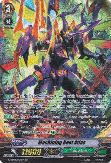Machining Beet Atlas (SP) (G-EB02/S07EN), G-EB02: The AWAKENING ZOO — Vanguard card price