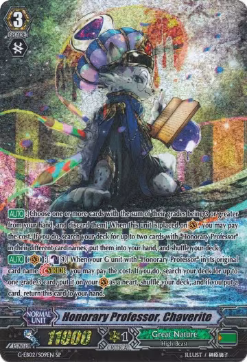 Honorary Professor, Chaverite (SP) (G-EB02/S09EN), G-EB02: The AWAKENING ZOO — Vanguard card price