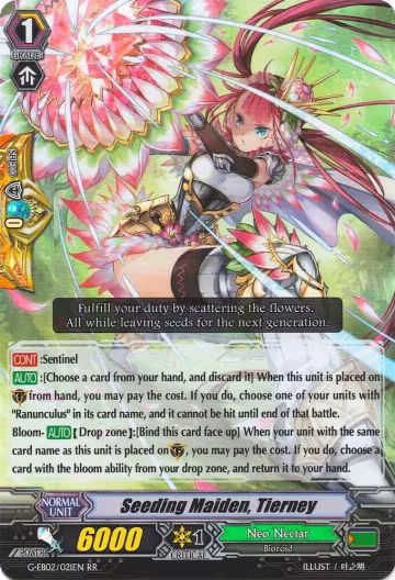 Seeding Maiden, Tierney (G-EB02/021EN), G-EB02: The AWAKENING ZOO — Vanguard card price