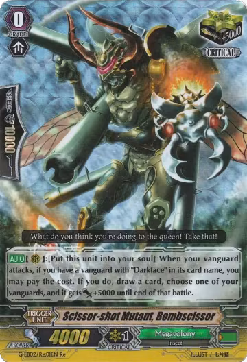 Scissor-shot Mutant, Bombscissor (G-EB02/Re:01EN), G-EB02: The AWAKENING ZOO — Vanguard card price