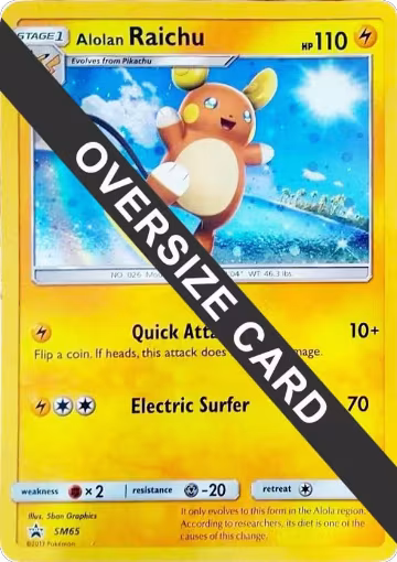 Alolan Raichu - SM65 (SM65), Jumbo Cards — Pokémon card price