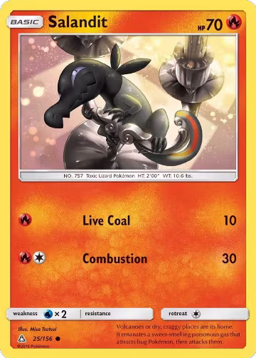Salandit (25/156), SM - Ultra Prism — Pokémon card price