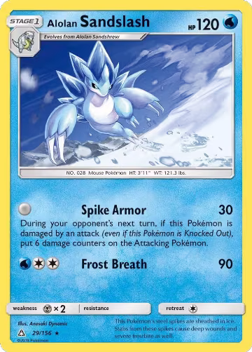Alolan Sandslash (29/156), SM - Ultra Prism — Pokémon card price
