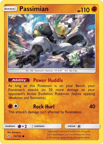 Passimian (70/156), SM - Ultra Prism — Pokémon card price