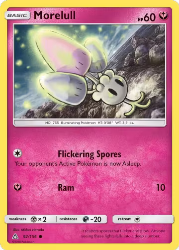 Morelull (92/156), SM - Ultra Prism — Pokémon card price