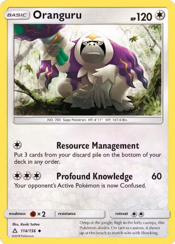 Oranguru (114/156), SM - Ultra Prism — Pokémon card price