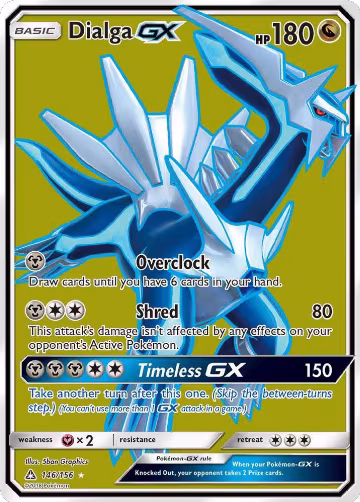 Dialga GX (Full Art) (146/156), SM - Ultra Prism — Pokémon card price