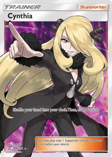Cynthia (Full Art) (148/156), SM - Ultra Prism — Pokémon card price