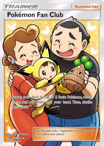 Pokemon Fan Club (Full Art) (155/156), SM - Ultra Prism — Pokémon card price
