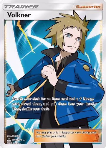 Volkner (Full Art) (156/156), SM - Ultra Prism — Pokémon card price