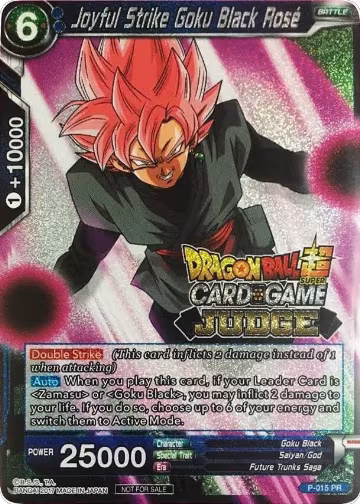 Joyful Strike Goku Black Rose (P-015), Judge Promotion Cards — DB Super card price