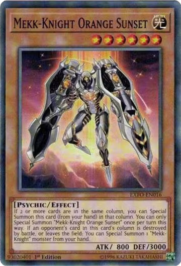Mekk-Knight Orange Sunset (EXFO-EN016), Extreme Force — Yu-Gi-Oh! card price