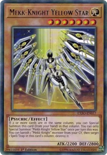 Mekk-Knight Yellow Star (EXFO-EN017), Extreme Force — Yu-Gi-Oh! card price