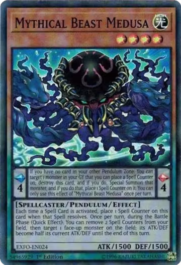 Mythical Beast Medusa (EXFO-EN024), Extreme Force — Yu-Gi-Oh! card price