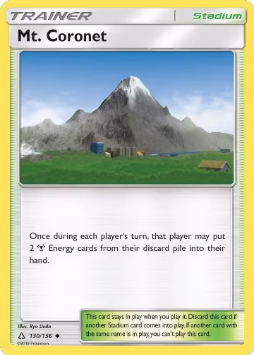 Mt. Coronet (130/156), SM - Ultra Prism — Pokémon card price