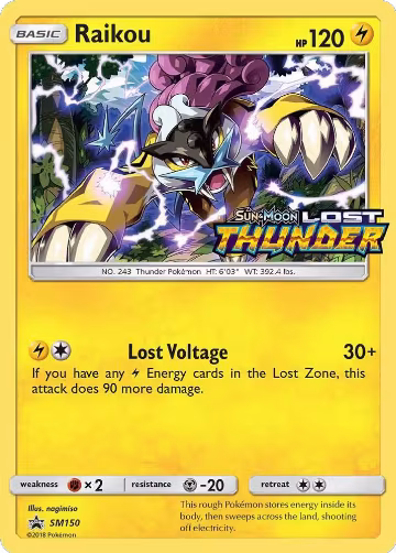 Raikou - SM150 (Prerelease) (SM150), SM Promos — Pokémon card price