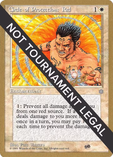 Circle of Protection: Red - 1996 Bertrand Lestree (ICE) (SB), World Championship Decks — Magic card price