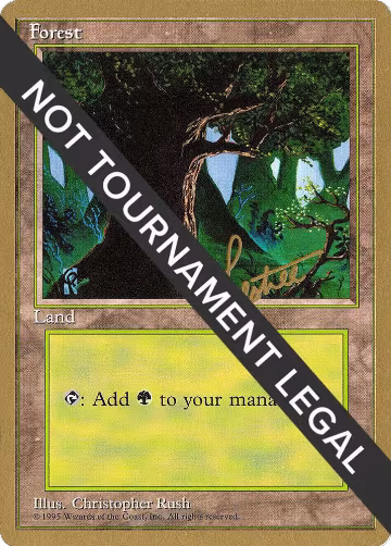 Forest (C) - 1996 Bertrand Lestree (4ED), World Championship Decks — Magic card price
