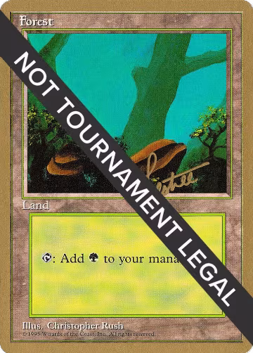 Forest (A) - 1996 Bertrand Lestree (4ED), World Championship Decks — Magic card price