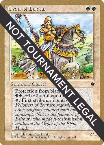 Order of Leitbur (Female) - 1996 Bertrand Lestree (FEM), World Championship Decks — Magic card price